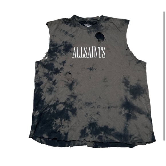 All Saints Other - Rare All Saints Destroyed Tee